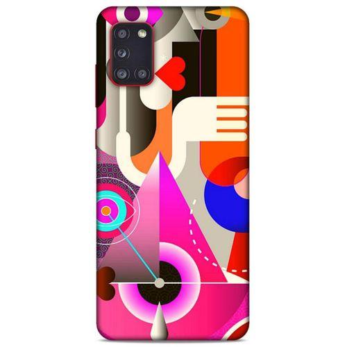 Lopard Samsung Galaxy A31 Uyumlu Kılıf Soyut Sanat (17) Baskılı Tasarım Kılıf