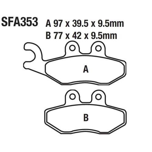 SEVGENT Ön Fren Disk Balatası Sfa353 Vespa Gts150 Primavera 125-150, Piaggio Fly Liberty