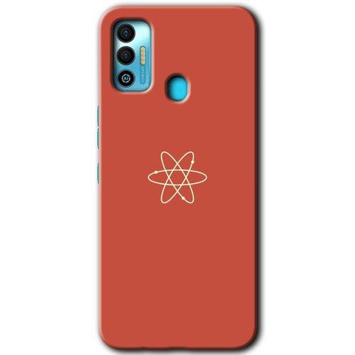 Tecno Spark 7T Kılıf HD Desen Baskılı Arka Kapak - Atom + Kırılmaz Cam