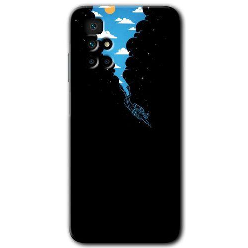 Xiaomi Redmi 10 Kılıf HD Desen Baskılı Arka Kapak + Temperli Cam - Derinlere Yolculuk