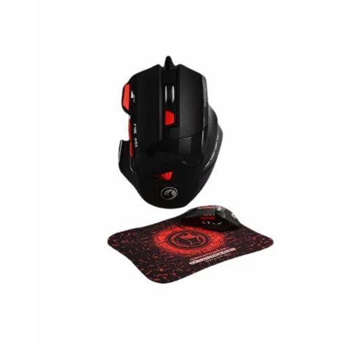 Mouse Mousepad Seti 3 Dpı Ayarı Ve Led Işıklı Ergonomik Yapı
