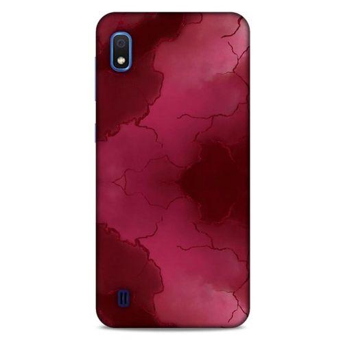 Mermer Desenli (7) Tema Telefon Kılıfı Bordo Samsung Galaxy A10 Kılıf
