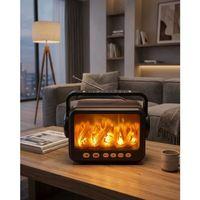 Şömine Efektli Bluetooth Hoparlör Fm Radyo Usb Tf Kart Müzik Çalar