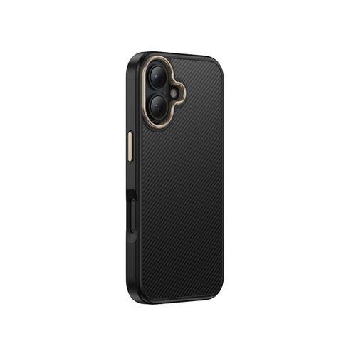 Apple iPhone 16 Plus Kılıf M-safe Şarj Özellikli Karbon Fiber Görünümlü Zore Antina Kapak