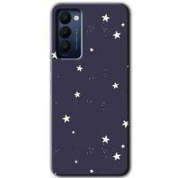 Tecno Camon 18P Kılıf HD Desen Baskılı Arka Kapak - Gökyüzü Yıldız
