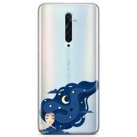 Oppo Reno2 Z 2019 Kılıf Origami Kadın Arka Kapak Koruma Desenli Full Koruyucu