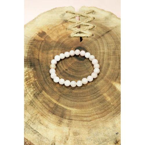 Pembe Kuvars Doğal Taş Bileklik Kutulu