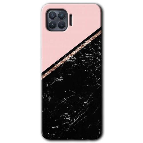 OPPO Oppo Reno 4 Lite Kılıf HD Desen Baskılı Arka Kapak - Yarım Mermer