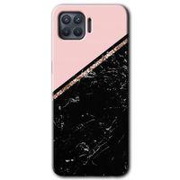 OPPO Oppo Reno 4 Lite Kılıf HD Desen Baskılı Arka Kapak - Yarım Mermer