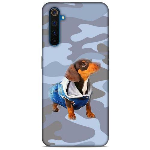 Oppo Realme 6 Kılıf Köpek Kıyafetleri (50) Shockproof Kılıf Dakhund Puf Mont
