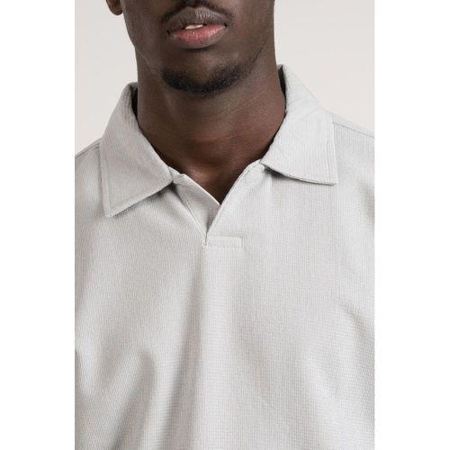 Gömlek Yaka Hafif Armürlü Slimfit Uzun Kol Sweatshirt