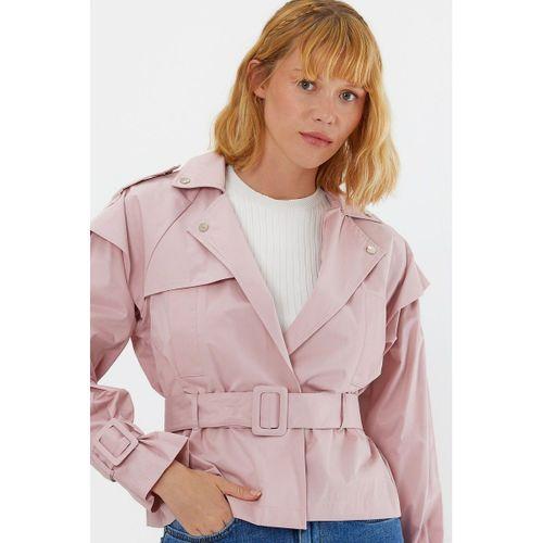 Batik Kısa Kruvaze Trençkot