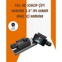 Araç İçi Ve Ön Kameralı 3 İnç Ips Ekranlı Full Hd Güvenlik Kamerası