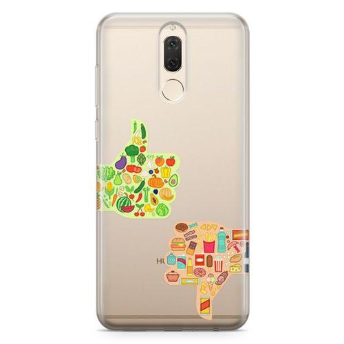 Huawei Mate 10 Lite Kılıf Sağlıklı Sağlıksız Arka Kapak Koruma Desenli Full Koruyucu