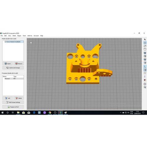 Blouch-3720107 ile Hotend Openbuilds X ekseni