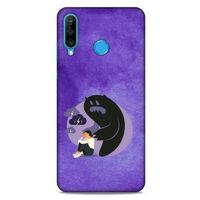 Huawei P30 Lite Kılıf Depresyon (41) Tank Kılıf Koyu Yeşil Pembe