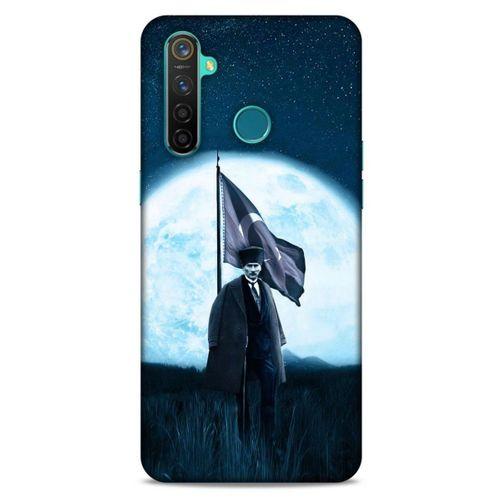Oppo Realme 5 Pro Kılıf Atatürk (45) Liquid Air Kılıf Ay Işığı