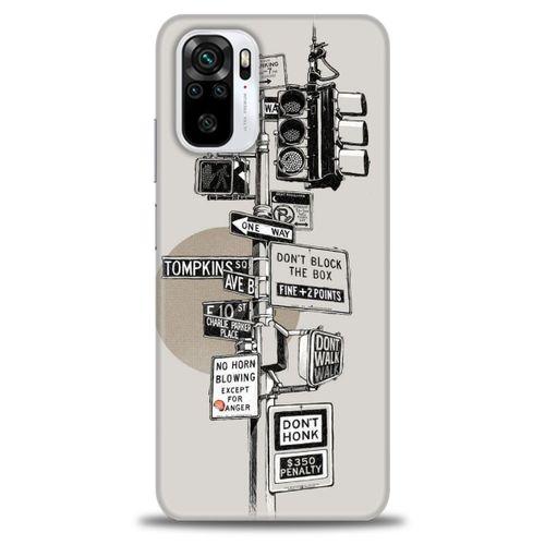 Xiaomi Redmi Note 10S Kılıf HD Baskılı Kılıf - Tabelalar + Tam Ekran Koruyucu