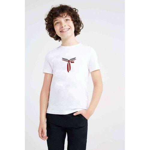 Stranger Things Scoops Ahoy Men Uniform Baskılı Unisex Çocuk Beyaz Tshirt