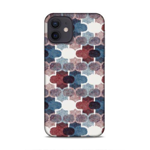 Apple iPhone 12 Uyumlu Kılıf Romans (7) Telefon Kılıfı Bordo Mavi