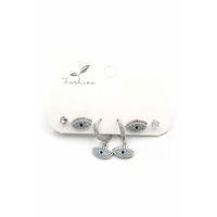 Çoklu Göz Küpe - Gümüş