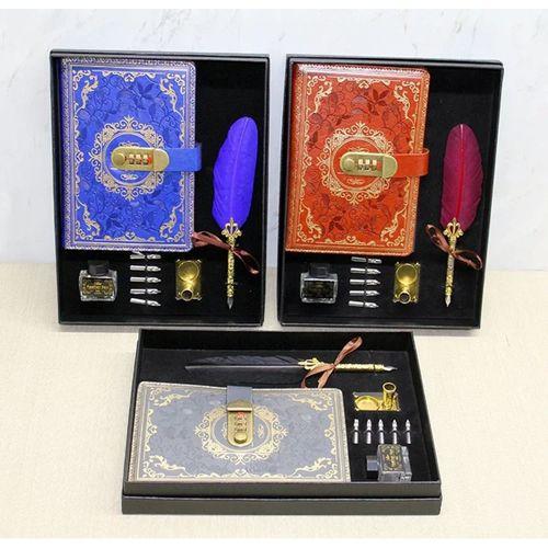 Şifreli Deri Defter Ve Divit Hokka Seti