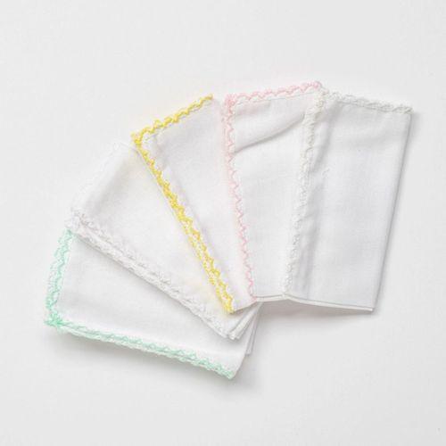 AC24447 Basic 5'Li Bebek Ağız Mendili 25x25 cm Pink