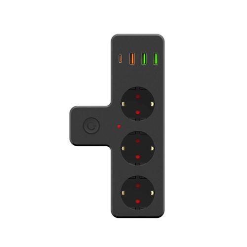 Ftr-12 Termal Akım Korumalı Isıya Dayanıklı 3’lü Priz 3x Usb 1x Type-c