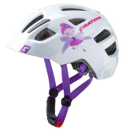 Kask Çocuk Maxster Fay White Glossy Cratoni S-M