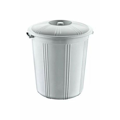35 Lt Kapaklı Yuvarlak Plastik Büyük Boy Çöp Kovası Su Et Kovası Balkon Kovası Bahçe Kovası Kilitli Royaleks-55642