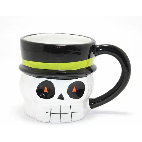 Centilmen İskelet Figürlü 3d Kabartmalı Kupa Bardak Alk4898