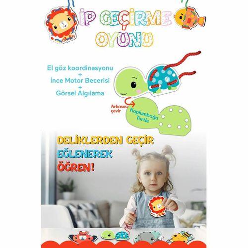 HAPPY JUNIOR Fisher Price İp Geçirme Oyunu Lacing Game