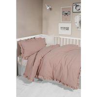 Kanz 2 Kat Fırfırlı Bebek Müslin Nevresim Knz-023 Pudra