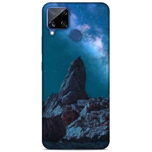 Lopard Oppo Realme C15 Uyumlu Kılıf Gece'S (7) Telefon Kılıfı Açık Mavi