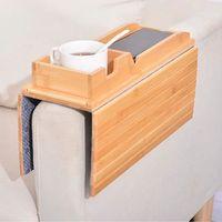 Katlanabilir Ahşap Kanepe Tepsisi