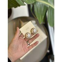 Taşlı Küpe - Beyaz