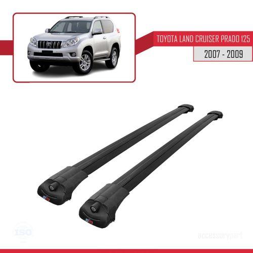 Toyota Land Cruiser Prado (J125) 2007-2009 Arası ile uyumlu ACE-1 Ara Atkı Tavan Barı SİYAH
