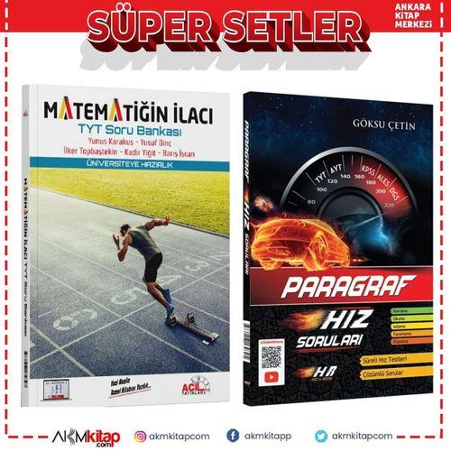 Hız ve Renk Paragraf ile Acil Yayınları TYT Matematiğin İlacı Soru Bankası Seti 2 Kitap
