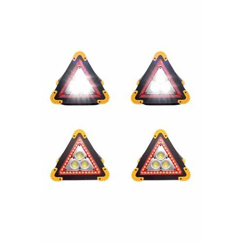 Solar Şarjlı Çok Fonksiyonlu Reflektör Işıklı Ikaz Lambası Acil Durum Reflektörü Acil Durum Uyarı Lambası