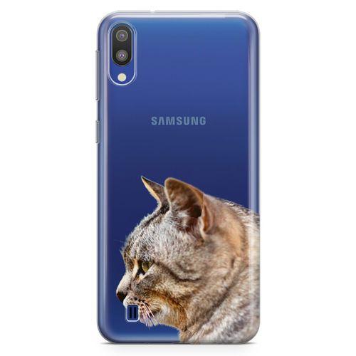 Samsung Galaxy M10 Kılıf Siberian Cat Arka Kapak Koruma Desenli Full Koruyucu