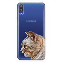 Samsung Galaxy M10 Kılıf Siberian Cat Arka Kapak Koruma Desenli Full Koruyucu