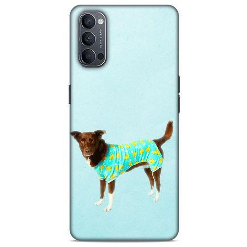 Oppo Reno 4 Kılıf Köpek Kıyafetleri (48) Bumper Kılıf Fanila