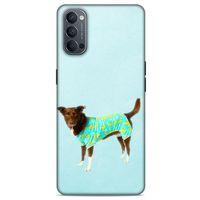 Oppo Reno 4 Kılıf Köpek Kıyafetleri (48) Bumper Kılıf Fanila