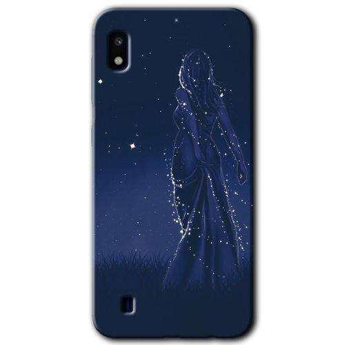 Potkal Hediye Fabrikası Samsung Galaxy A10 HD Baskılı Kılıf + 9D Tam Ekran Koruyucu - Gecenin Kraliçesi