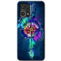 Oppo Reno 7 4G Kılıf HD Desen Baskılı Arka Kapak - Gizemli Pusula + Kırılmaz Cam