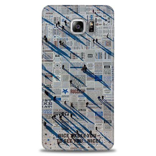 Samsung Galaxy Note 5 Kılıf HD Baskılı Kılıf - Gazete + Tam Ekran Koruyucu