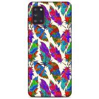 Samsung Galaxy A31 Kılıf Desenli Özel Seri Tüyler (34) Slim Armor Kılıf