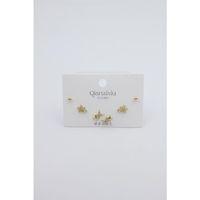 Çoklu Set Küpe - Altın