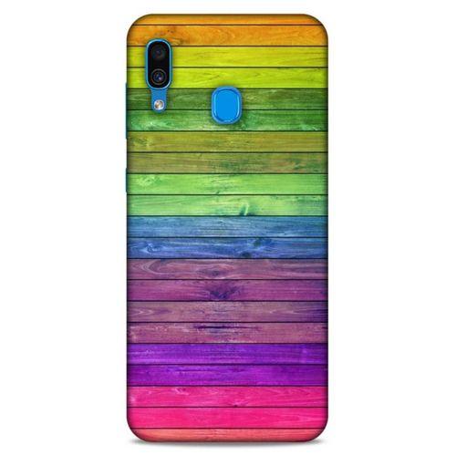 Lopard Samsung Galaxy A30 Uyumlu Kılıf Wood'X (26) Tpu Silikon Kılıf Desenli
