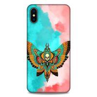 Lopard Apple iPhone XS Max Uyumlu Kılıf Tattoo's (21) Koruyucu Kapak İskelet Kelebek
